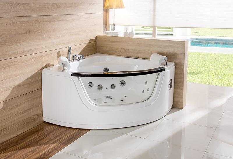 A057B 120cm Malá jacuzzi rohová vaňa Whirlpool